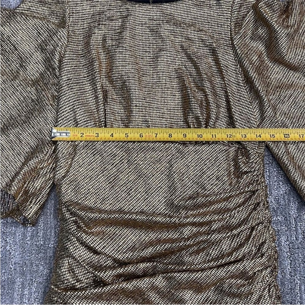 Shona Joy Metallic Gold Dress - Picture 5 of 10